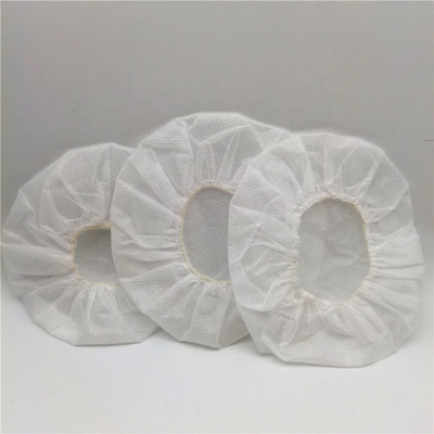 50pcs/sacco Tissu bianco non tessuto coperture per cuffie usa e getta Proteggere le cuffie dalla polvere e dalla sporcizia