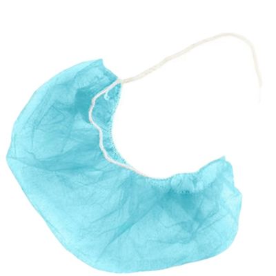 Copribarba monouso in PP non tessuto 45x20cm, confezione da 100 pezzi