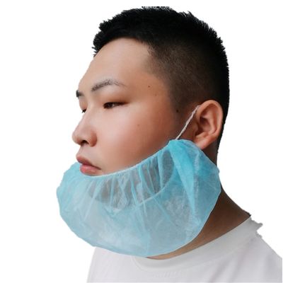 Copribarba in tessuto non tessuto monouso 45x20cm Bianco Nero Blu