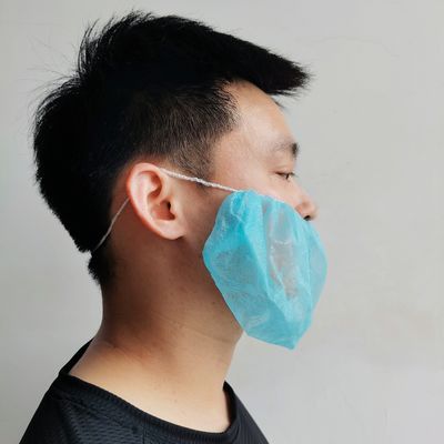 Copribarba in tessuto non tessuto monouso certificato ISO CE ed ecologico