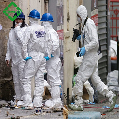 Tute protettive eliminabili dell'abito di isolamento della tuta del PPE di SMS