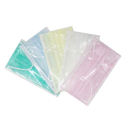 Maschera di protezione non tessuta di 3 pieghe 17.5x9.5cm eliminabile