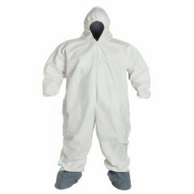 S / Vestiti eliminabili bianchi delle tute di m./L/XL PPES