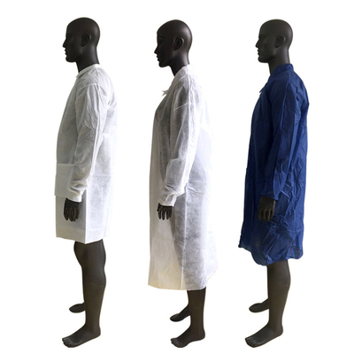 Verde blu bianco eliminabile del cappotto pp SMS del laboratorio dell'anti kimono statico